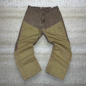 Vintage 90s Wrangler Jeans 34x30 Baggy Fit Chocolate Brown Wash Double Knees